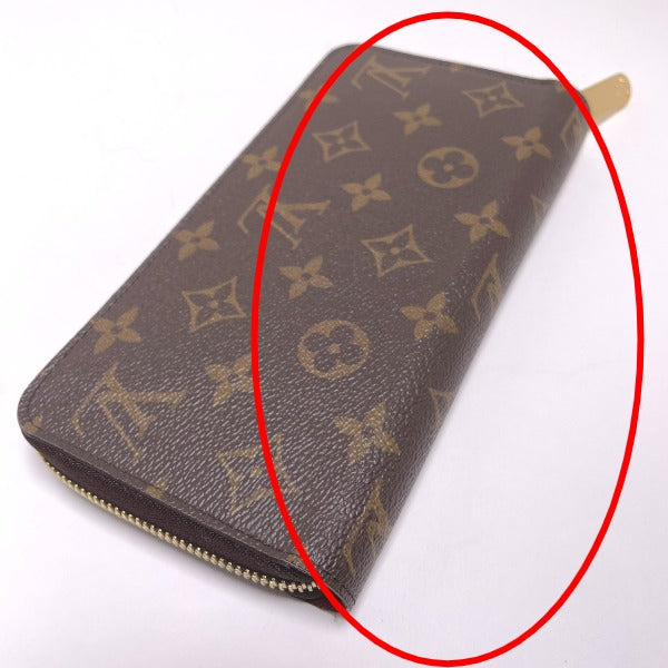 Louis Vuitton LOUIS VUITTON Long Wallet
 Round Zipper Monogram Zippy Wallet Monogram Canvas M41895 Fuchsia LV
 [SS]
 【second hand】 