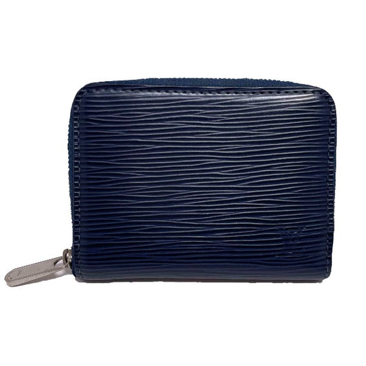 LOUIS VUITTON coin case
 Epi Zipper Coin Purse in Epi Leather M60438 Navy LV
 [SS]
 【second hand】 