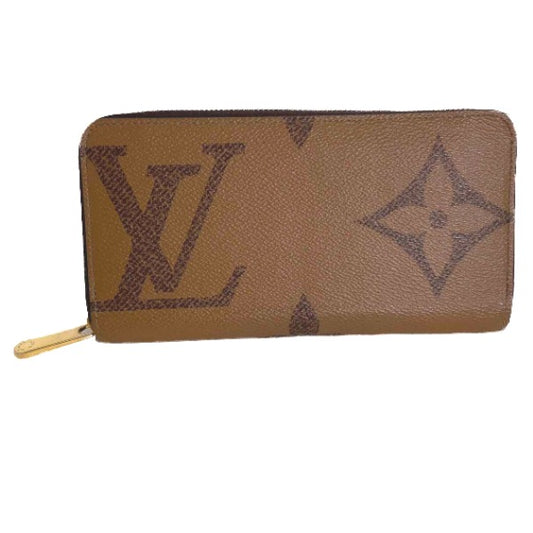 Louis Vuitton LOUIS VUITTON Long Wallet
 Monogram Giant Reverse Zippy Wallet Monogram Canvas M69353 Brown LV
 [SS]
 【second hand】 