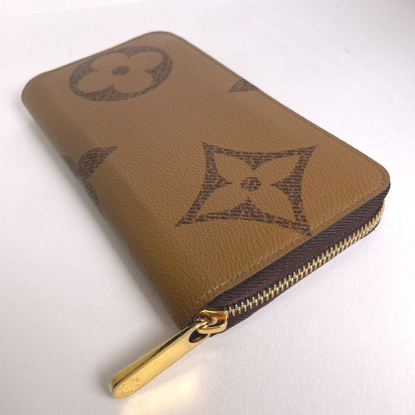 Louis Vuitton LOUIS VUITTON Long Wallet
 Monogram Giant Reverse Zippy Wallet Monogram Canvas M69353 Brown LV
 [SS]
 【second hand】 