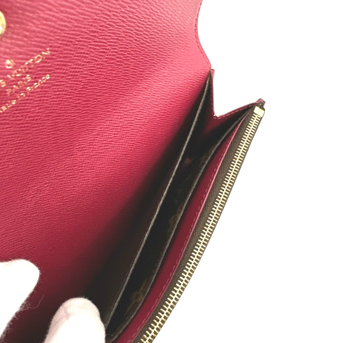 Louis Vuitton LOUIS VUITTON Long Wallet
 Fuchsia Monogram Emily Wallet Monogram Canvas M60697 Brown LV
 [SS]
 【second hand】 