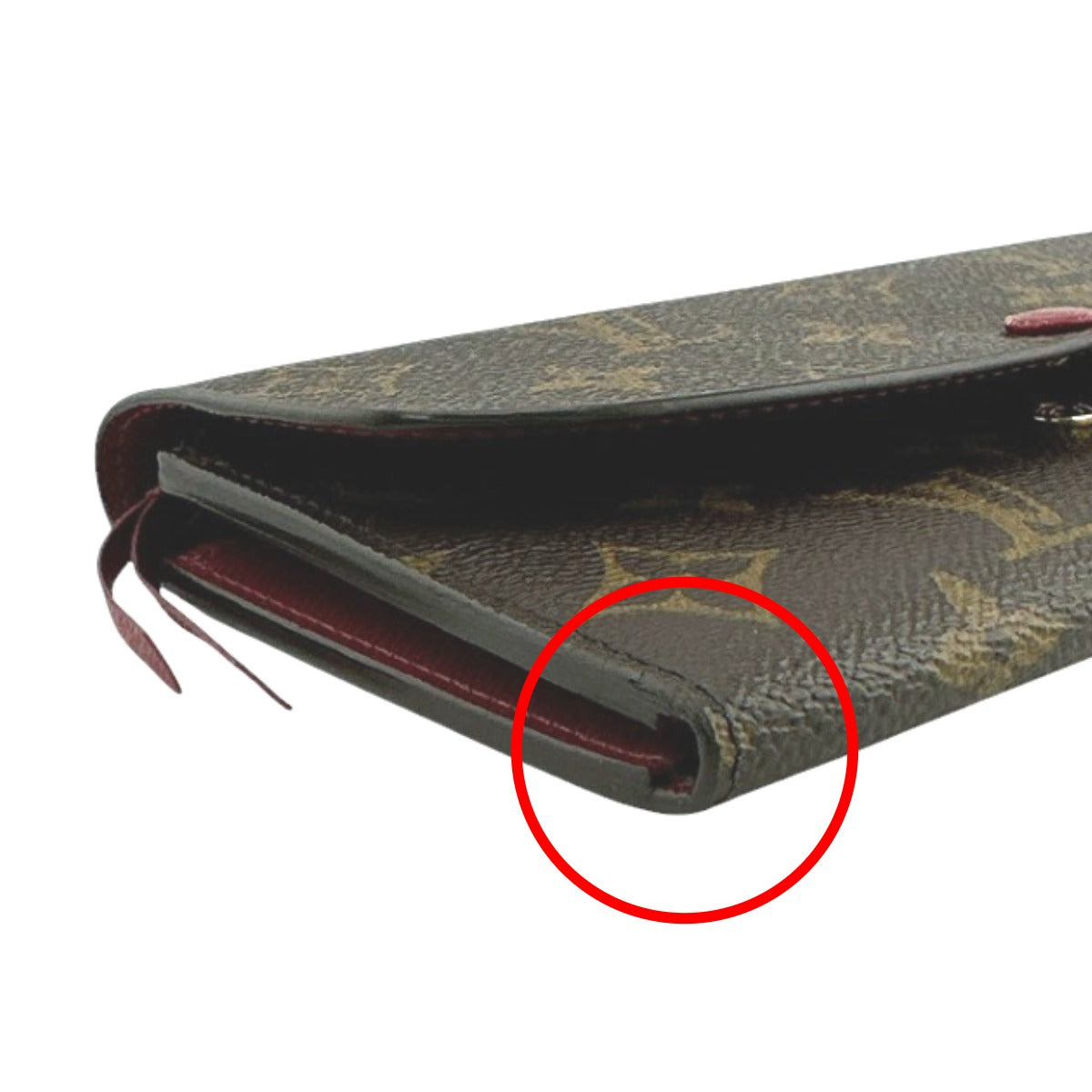 Louis Vuitton LOUIS VUITTON Long Wallet
 Fuchsia Monogram Emily Wallet Monogram Canvas M60697 Brown LV
 [SS]
 【second hand】 