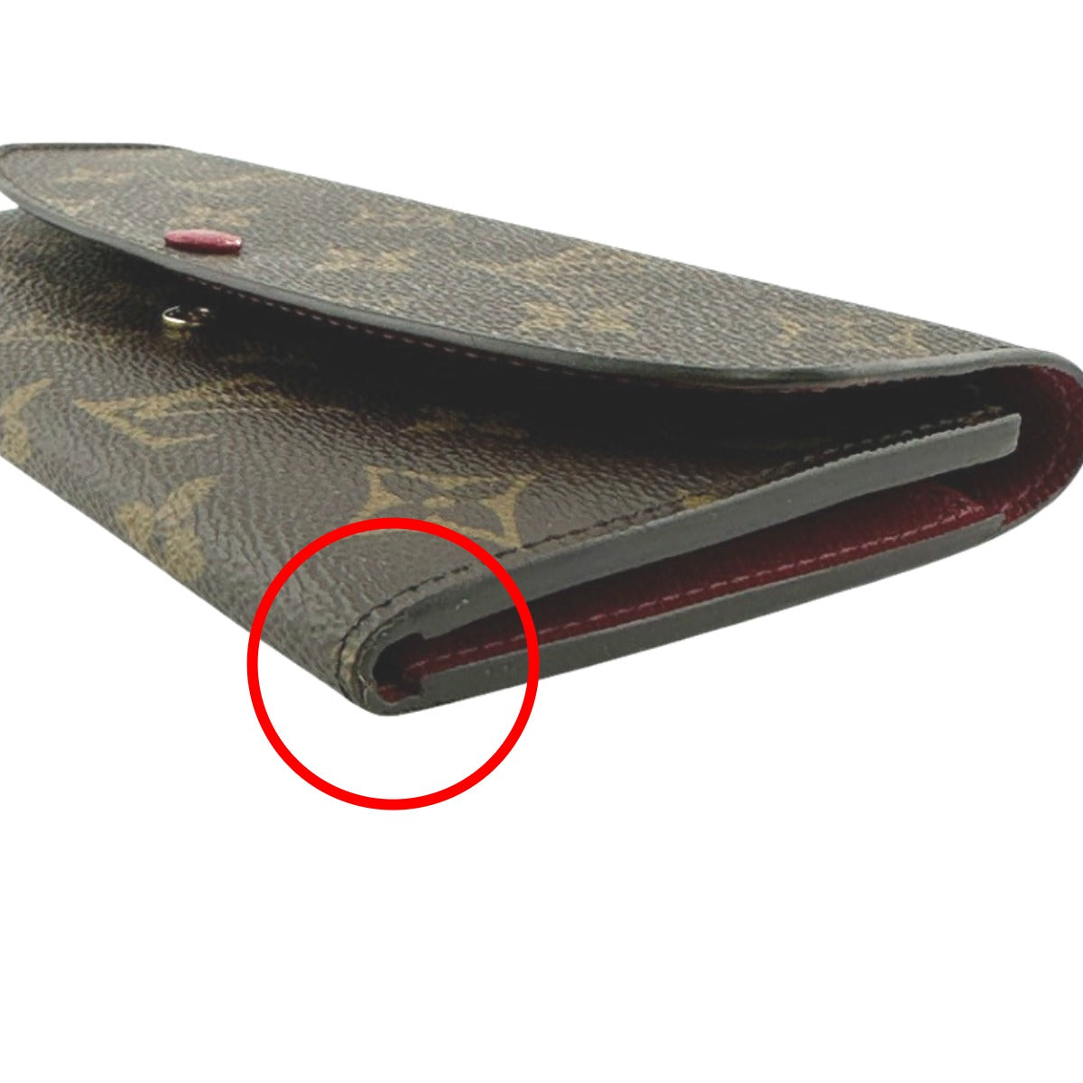 Louis Vuitton LOUIS VUITTON Long Wallet
 Fuchsia Monogram Emily Wallet Monogram Canvas M60697 Brown LV
 [SS]
 【second hand】 