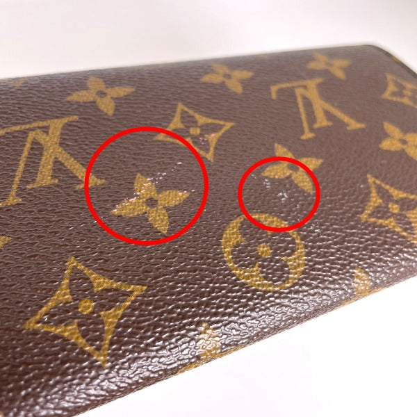 Louis Vuitton LOUIS VUITTON Long Wallet
 Fuchsia Monogram Emily Wallet Monogram Canvas M60697 Brown LV
 [SS]
 【second hand】 