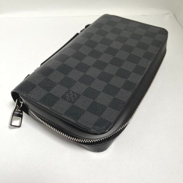 Louis Vuitton LOUIS VUITTON Second Bag
 Long Wallet Damier Graphite Zippy XL Damier Graphite Canvas N41503 Graphite LV
 [SS]
 【second hand】 