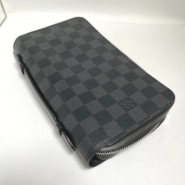 Louis Vuitton LOUIS VUITTON Second Bag
 Long Wallet Damier Graphite Zippy XL Damier Graphite Canvas N41503 Graphite LV
 [SS]
 【second hand】 