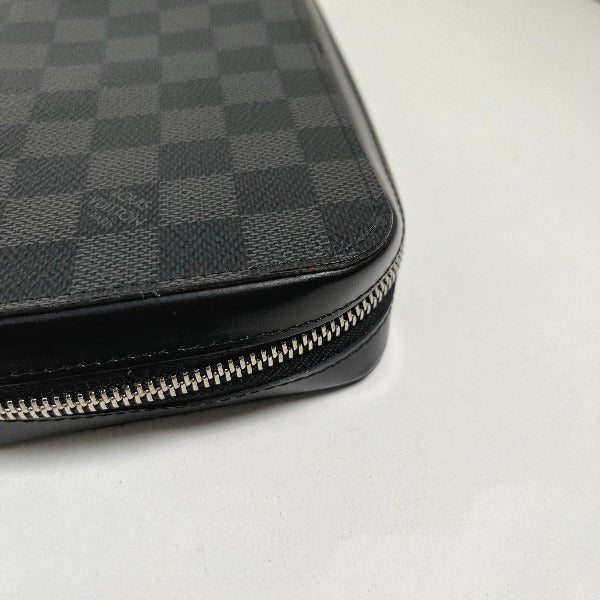 Louis Vuitton LOUIS VUITTON Second Bag
 Long Wallet Damier Graphite Zippy XL Damier Graphite Canvas N41503 Graphite LV
 [SS]
 【second hand】 