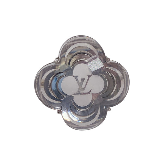 LOUIS VUITTON Rings
 Flower Monogram Berg A La Forie Metal M65665 Silver LV
 [SS]
 【second hand】 