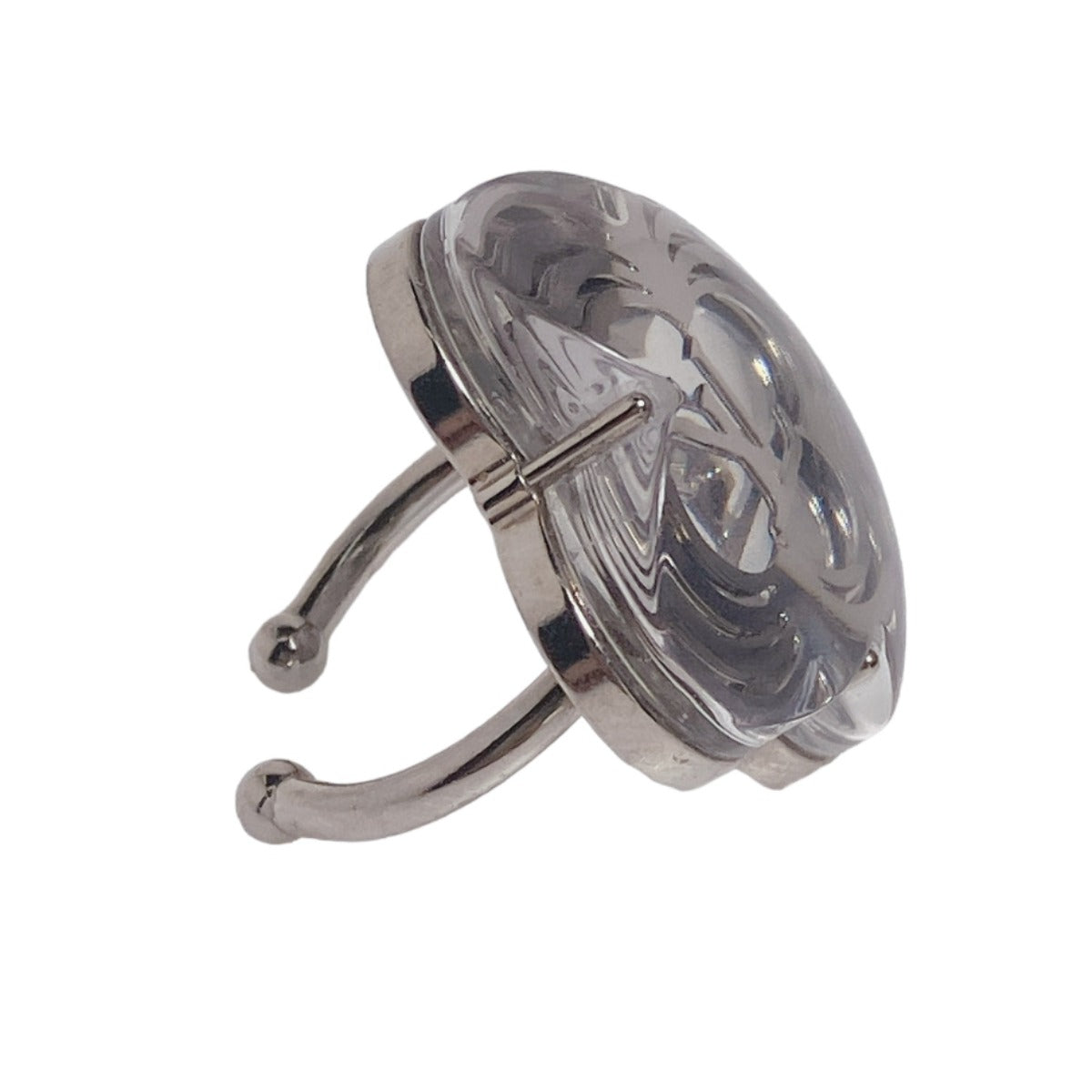 LOUIS VUITTON Rings
 Flower Monogram Berg A La Forie Metal M65665 Silver LV
 [SS]
 【second hand】 