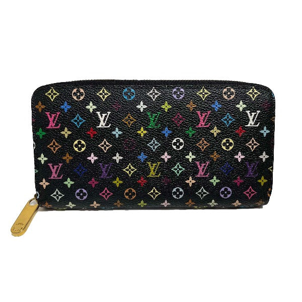 Louis Vuitton LOUIS VUITTON Long Wallet
 Round zipper Monogram Multicolor Zippy Wallet Monogram Canvas M60243 Noir Grenard LV
 [SS]
 【second hand】 