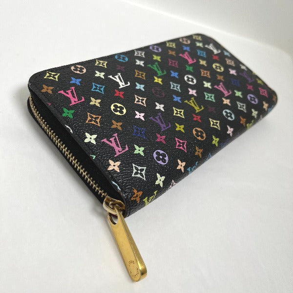 Louis Vuitton LOUIS VUITTON Long Wallet
 Round zipper Monogram Multicolor Zippy Wallet Monogram Canvas M60243 Noir Grenard LV
 [SS]
 【second hand】 