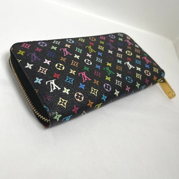 Louis Vuitton LOUIS VUITTON Long Wallet
 Round zipper Monogram Multicolor Zippy Wallet Monogram Canvas M60243 Noir Grenard LV
 [SS]
 【second hand】 