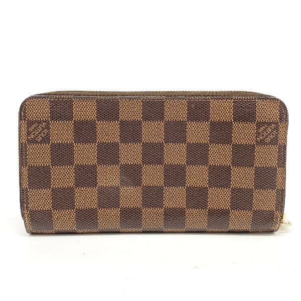 Louis Vuitton LOUIS VUITTON Long Wallet
 Round Zipper Damier Zippy Wallet Damier Canvas N41661 Brown LV
 [SS]
 【second hand】 