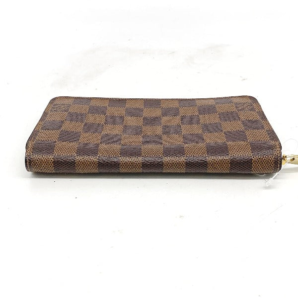 Louis Vuitton LOUIS VUITTON Long Wallet
 Round Zipper Damier Zippy Wallet Damier Canvas N41661 Brown LV
 [SS]
 【second hand】 