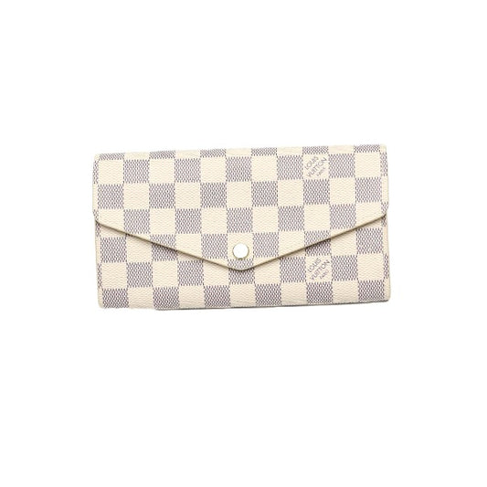 Louis Vuitton LOUIS VUITTON Long Wallet
 Long Wallet Damier Azur Portefeuille Sarah Damier Azur Canvas N63208 Azur LV
 [SS]
 【second hand】 