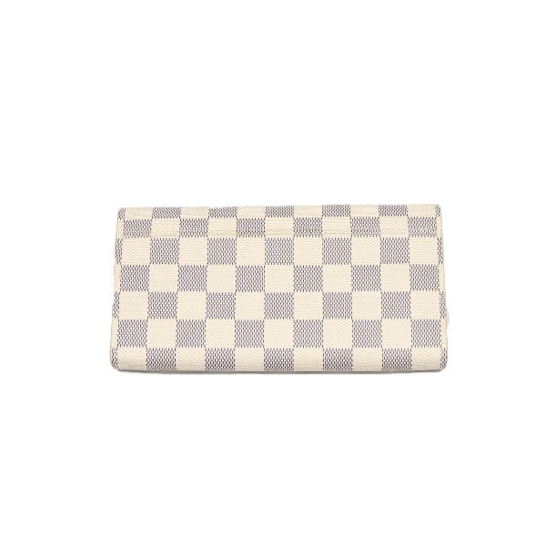 ルイヴィトン LOUIS VUITTON 長財布
 長財布 ダミエ アズール ポルトフォイユ・サラ ダミエアズールキャンバス N63208 アズール LV
 【SS】
 【中古】