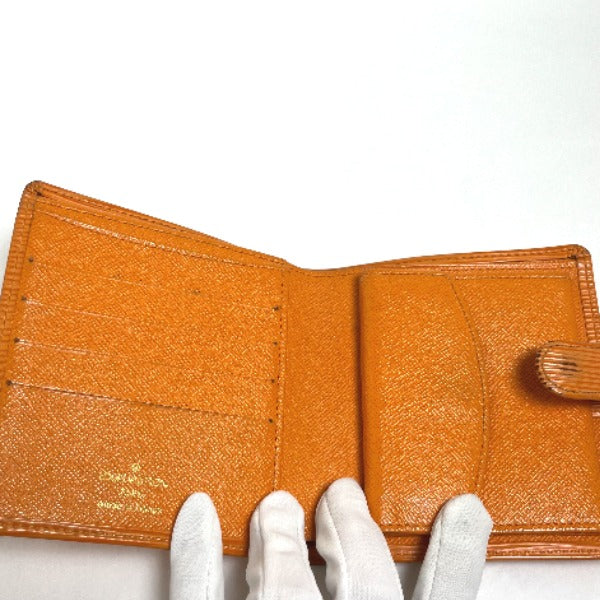 LOUIS VUITTON Bi-fold wallet
 Compact Epi Porto-Bie Mandarin Epi Leather M6355H Orange LV
 [SS]
 【second hand】 