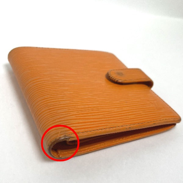 LOUIS VUITTON Bi-fold wallet
 Compact Epi Porto-Bie Mandarin Epi Leather M6355H Orange LV
 [SS]
 【second hand】 