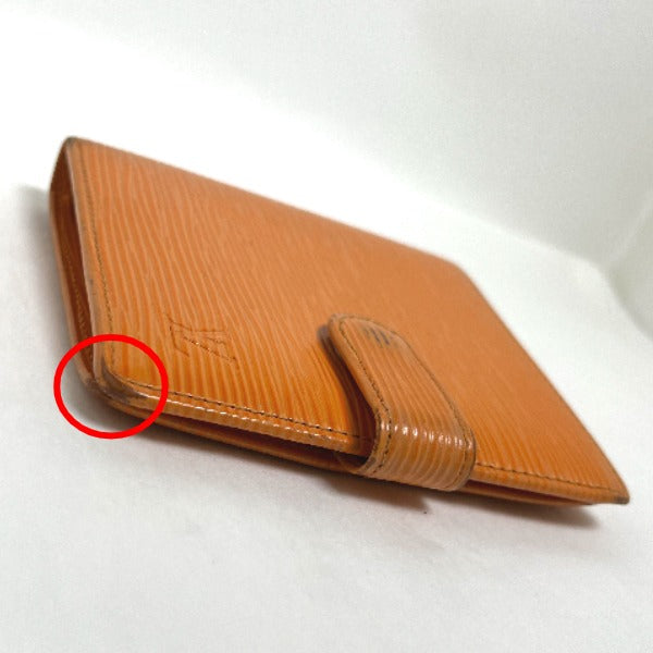 LOUIS VUITTON Bi-fold wallet
 Compact Epi Porto-Bie Mandarin Epi Leather M6355H Orange LV
 [SS]
 【second hand】 