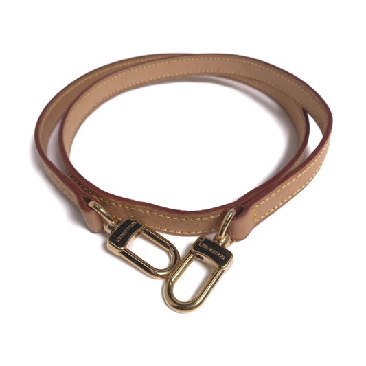 Louis Vuitton shoulder strap
 Strap: Tanned Leather, Beige, LV
 [SS]
 【second hand】 