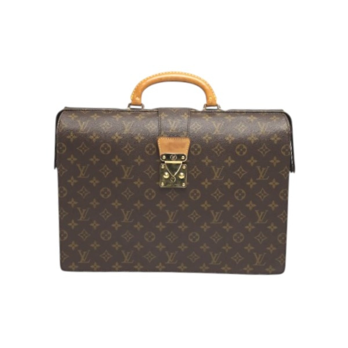 ルイヴィトン LOUIS VUITTON ブリーフケース
 ビジネスバッグ モノグラム セルヴィエット フェルモワール モノグラムキャンバス M53305 ブラウン LV
 【SS】
 【中古】