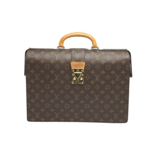 ルイヴィトン LOUIS VUITTON ブリーフケース
 ビジネスバッグ モノグラム セルヴィエット フェルモワール モノグラムキャンバス M53305 ブラウン LV
 【SS】
 【中古】