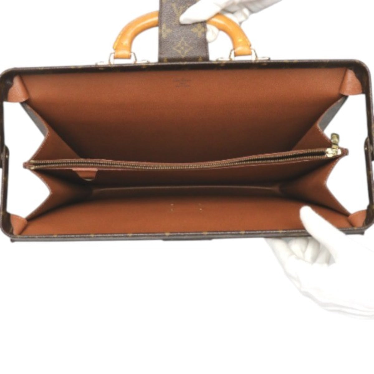 ルイヴィトン LOUIS VUITTON ブリーフケース
 ビジネスバッグ モノグラム セルヴィエット フェルモワール モノグラムキャンバス M53305 ブラウン LV
 【SS】
 【中古】