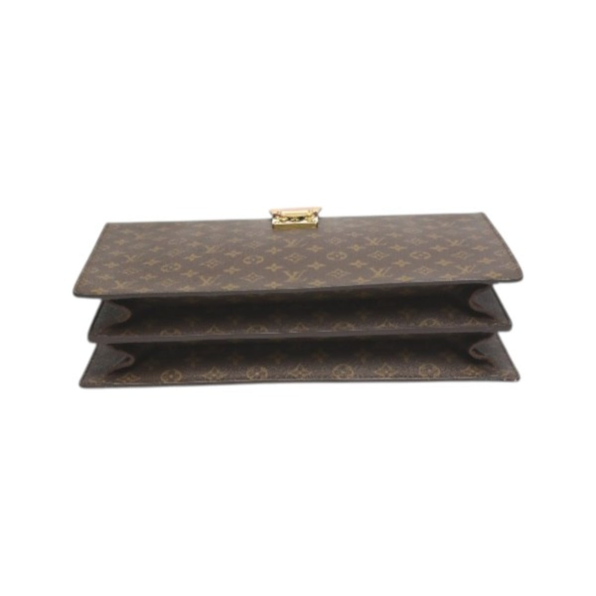 ルイヴィトン LOUIS VUITTON ブリーフケース
 ビジネスバッグ モノグラム セルヴィエット フェルモワール モノグラムキャンバス M53305 ブラウン LV
 【SS】
 【中古】