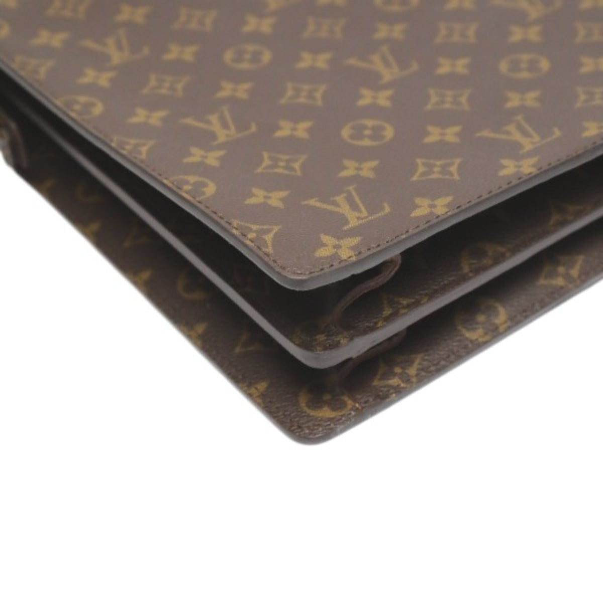 ルイヴィトン LOUIS VUITTON ブリーフケース
 ビジネスバッグ モノグラム セルヴィエット フェルモワール モノグラムキャンバス M53305 ブラウン LV
 【SS】
 【中古】