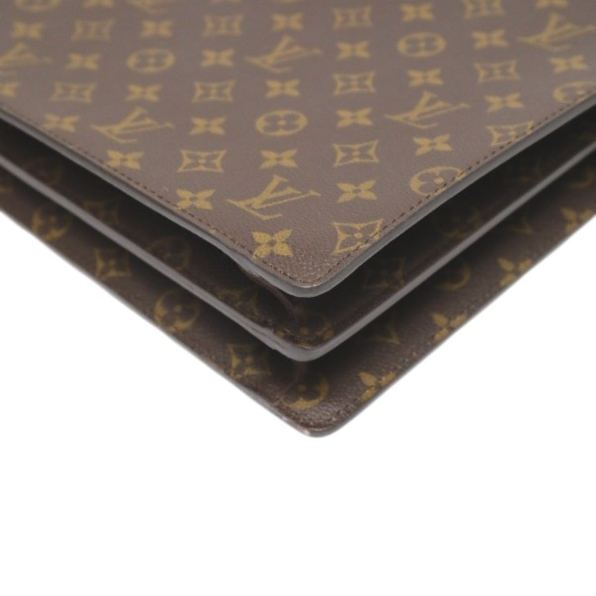 ルイヴィトン LOUIS VUITTON ブリーフケース
 ビジネスバッグ モノグラム セルヴィエット フェルモワール モノグラムキャンバス M53305 ブラウン LV
 【SS】
 【中古】
