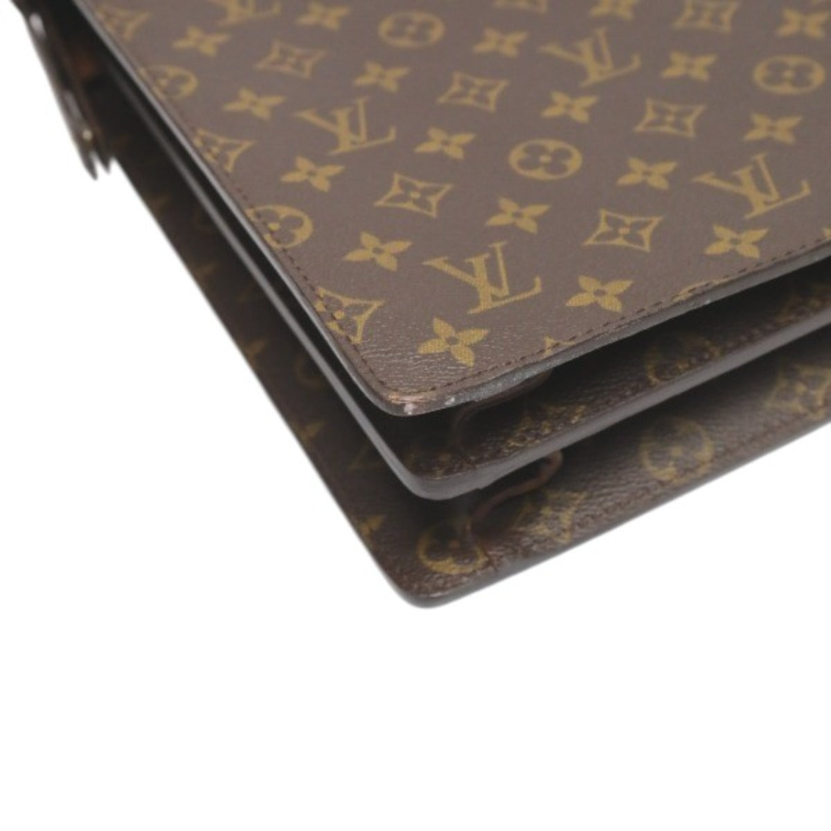 ルイヴィトン LOUIS VUITTON ブリーフケース
 ビジネスバッグ モノグラム セルヴィエット フェルモワール モノグラムキャンバス M53305 ブラウン LV
 【SS】
 【中古】