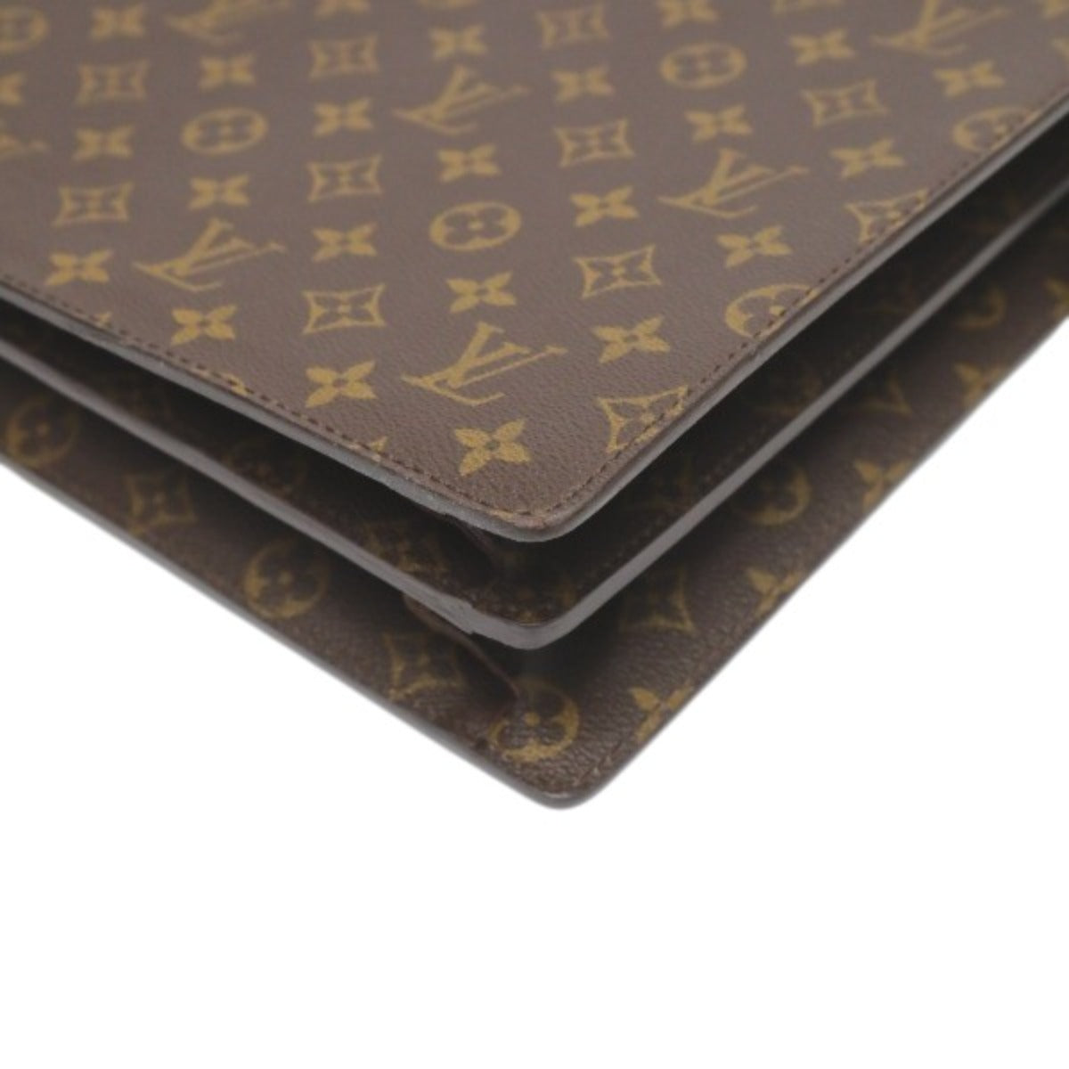 ルイヴィトン LOUIS VUITTON ブリーフケース
 ビジネスバッグ モノグラム セルヴィエット フェルモワール モノグラムキャンバス M53305 ブラウン LV
 【SS】
 【中古】