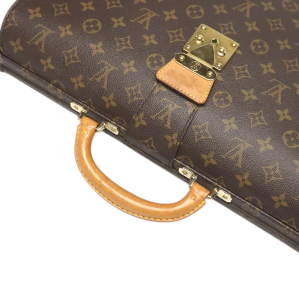 ルイヴィトン LOUIS VUITTON ブリーフケース
 ビジネスバッグ モノグラム セルヴィエット フェルモワール モノグラムキャンバス M53305 ブラウン LV
 【SS】
 【中古】