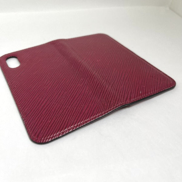 LOUIS VUITTON smartphone case
 Epi Folio Case for iPhone X/XS Epi Leather M64468 Fuchsia LV
 [SS]
 【second hand】 