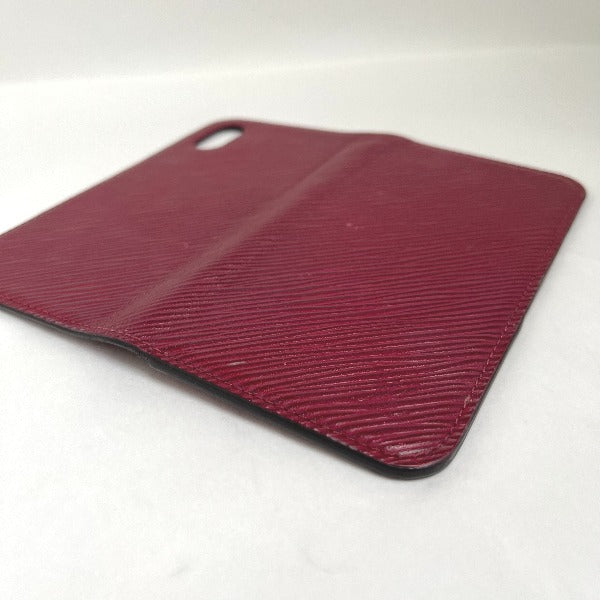 LOUIS VUITTON smartphone case
 Epi Folio Case for iPhone X/XS Epi Leather M64468 Fuchsia LV
 [SS]
 【second hand】 