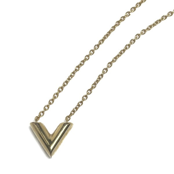 LOUIS VUITTON Necklace
 Necklace Essential V M61083 Gold LV
 [SS]
 【second hand】 