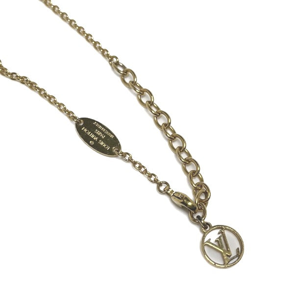 LOUIS VUITTON Necklace
 Necklace Essential V M61083 Gold LV
 [SS]
 【second hand】 