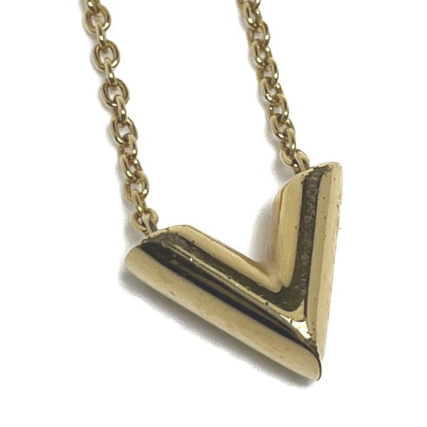 LOUIS VUITTON Necklace
 Necklace Essential V M61083 Gold LV
 [SS]
 【second hand】 