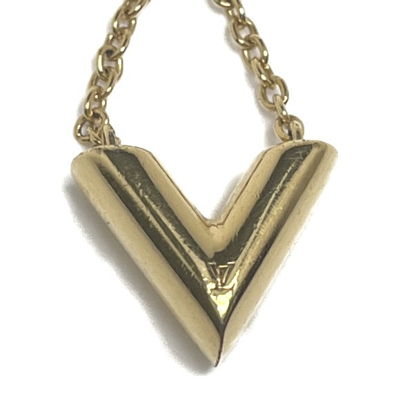 LOUIS VUITTON Necklace
 Necklace Essential V M61083 Gold LV
 [SS]
 【second hand】 