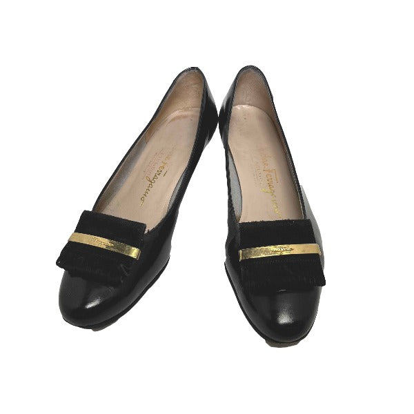 Salvatore Ferragamo Pumps
 5 1/2 C Black [SS]
 【second hand】 