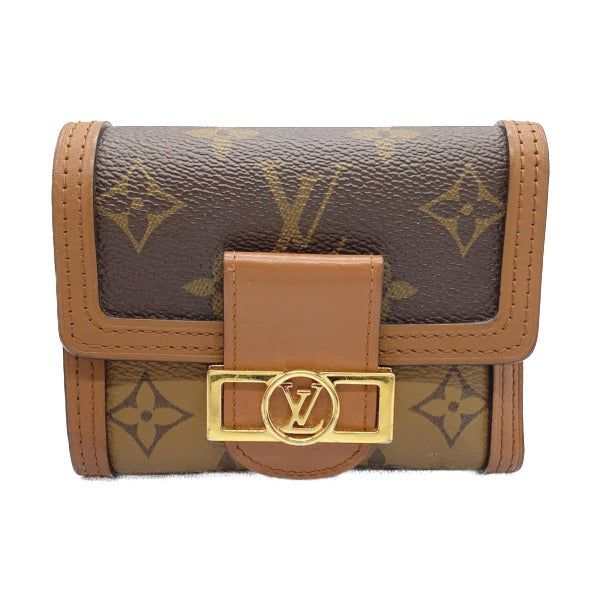 ルイヴィトン LOUIS VUITTON コインケース
 ポルトフォイユ・ドーフィーヌ  モノグラム コンパクト M68725 ブラウン LV
 【SS】
 【中古】