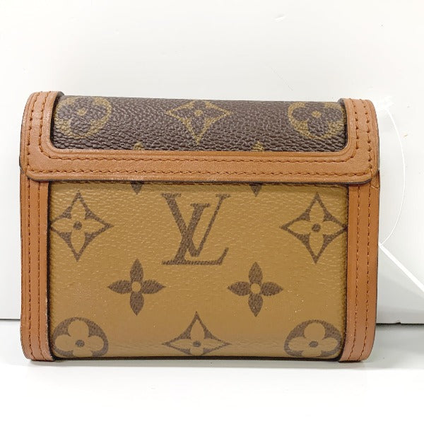 ルイヴィトン LOUIS VUITTON コインケース
 ポルトフォイユ・ドーフィーヌ  モノグラム コンパクト M68725 ブラウン LV
 【SS】
 【中古】