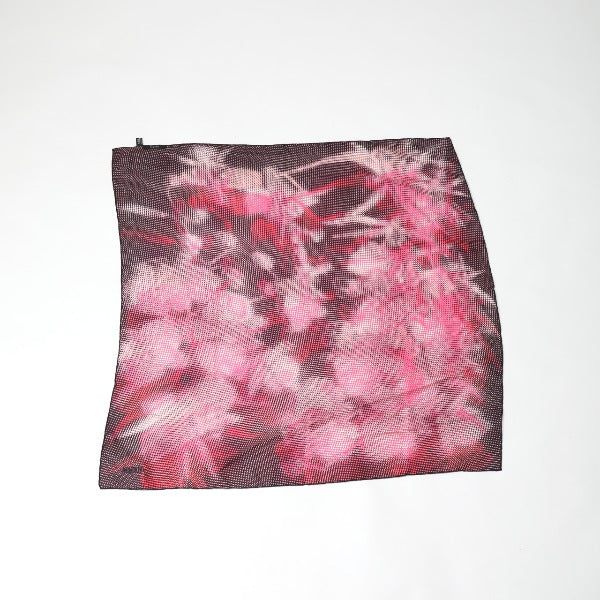 GUCCI Scarf
 100% Silk Scarf Dot Silk Pink x Black [SS]
 【second hand】 