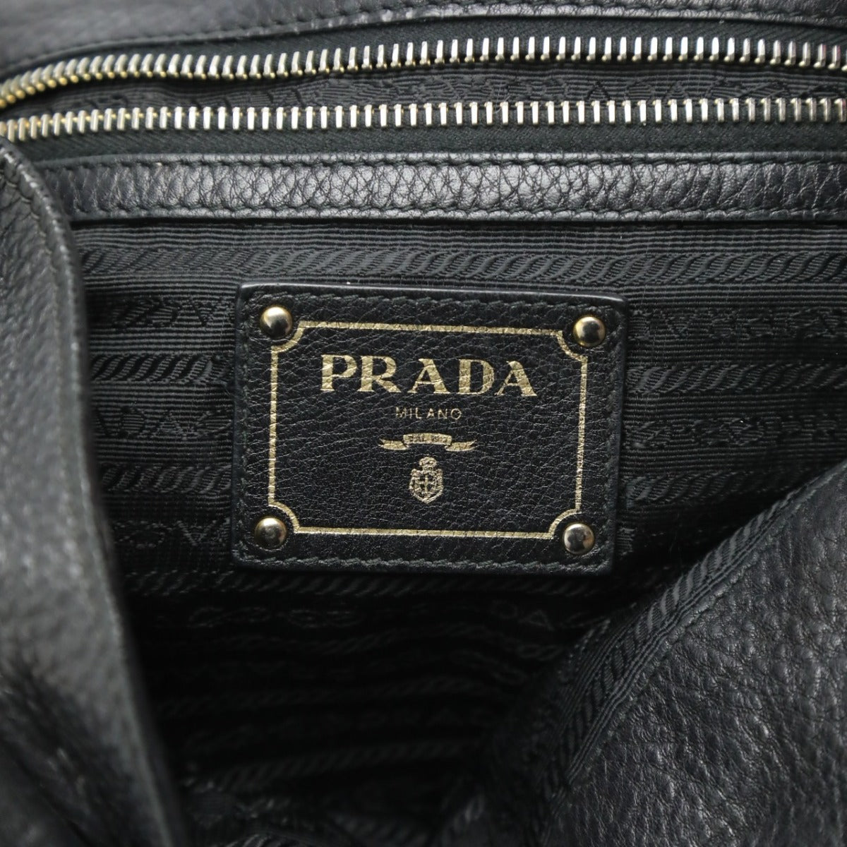 PRADA handbags
 Handbag VITELLO PHENIX Crossbody Bag Leather 1BG865 2E8K Black [SS]
 【second hand】 