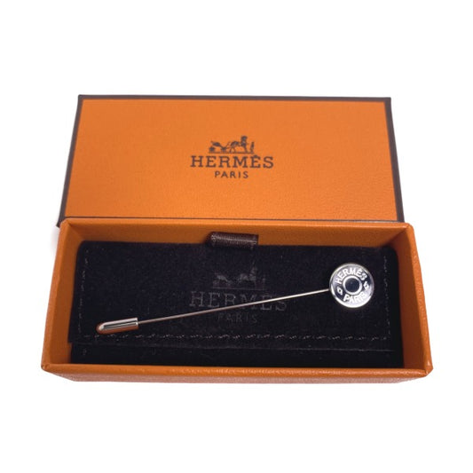 Hermes HERMES Other accessories
 Hat pin Crude Cell Silver x Black [SS]
 【second hand】 