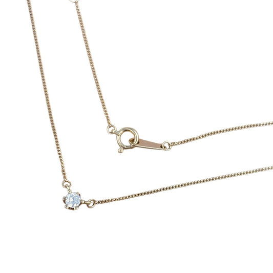ネックレス
 0.13ct K18 ダイヤ K18イエローゴールド ゴールド 【SS】
 【中古】