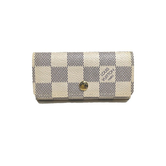 LOUIS VUITTON Key Case
 Damier Azur Multicle 4 Key Case for 4 Keys Damier Azur Canvas M62630 Damier Azur LV
 [SS]
 【second hand】 