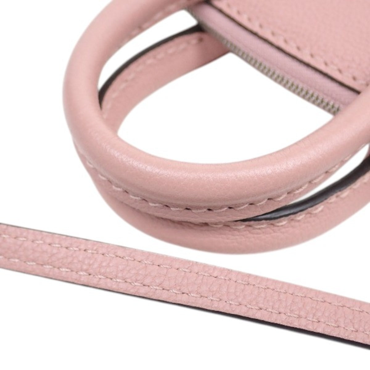LOUIS VUITTON Shoulder Bag
 Nanolockit Parnassea Leather M61256 Magnolia LV
 [SS]
 【second hand】 