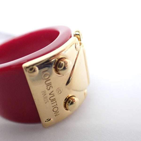 LOUIS VUITTON Rings
 
Plastic x GP L size Red LV
 [SS]
 【second hand】 