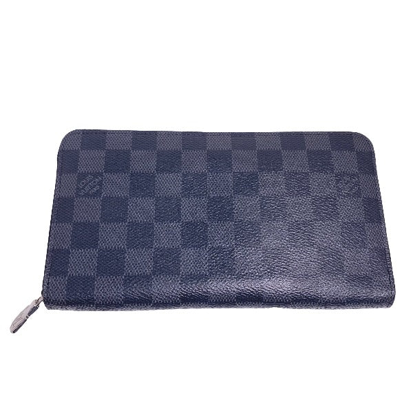 Louis Vuitton LOUIS VUITTON Long Wallet
 Damier Graphite Zippy Organizer NM Damier Graphite Canvas N60111 Graphite LV
 [SS]
 【second hand】 